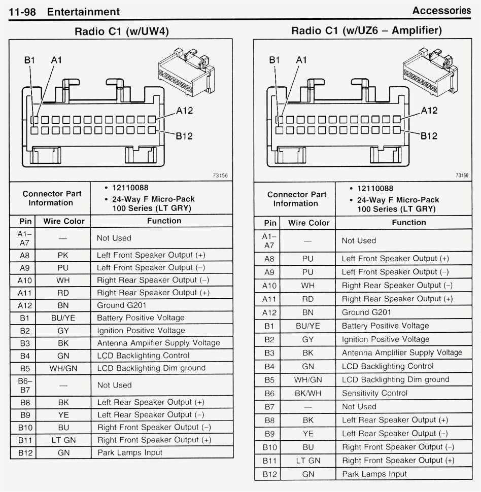 Gm Stereo Wiring Schematic