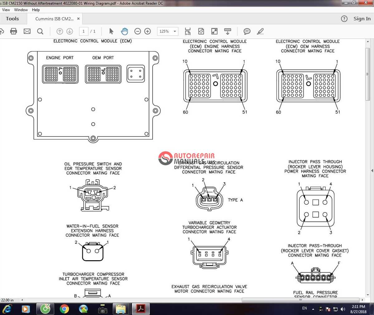 Cummins CM850 ECM Wiring Diagram Decoded